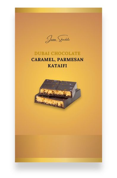 Дубайський шоколад карамель та катаїфі LАVIVA CHOCOLATE, 200г UA-0312 фото