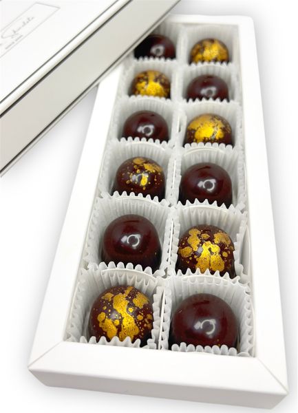 Set of 12 chocolate candies Fresco gold