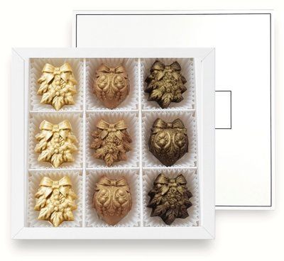 Конфеты шоколадные LAVIVA CHOCOLATE Новогодние игрушки, 100г UA-0402-4 фото