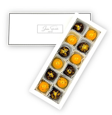 Цукерки шоколадні з начинкою LAVIVA CHOCOLATE Fresco yellow, 180г UA-0265 фото