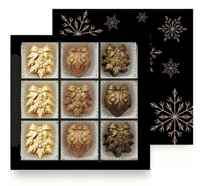 Конфеты шоколадные LAVIVA CHOCOLATE Новогодние игрушки, 100г UA-0402-41 фото