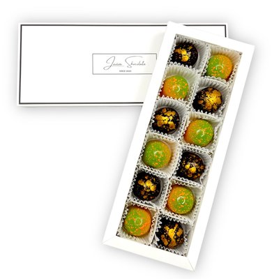 Цукерки шоколадні з начинкою LAVIVA CHOCOLATE Fresco green, 180г UA-0266 фото