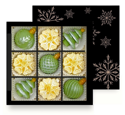 Конфеты шоколадные LAVIVA CHOCOLATE Новогодние игрушки, 100г UA-0402-6 фото