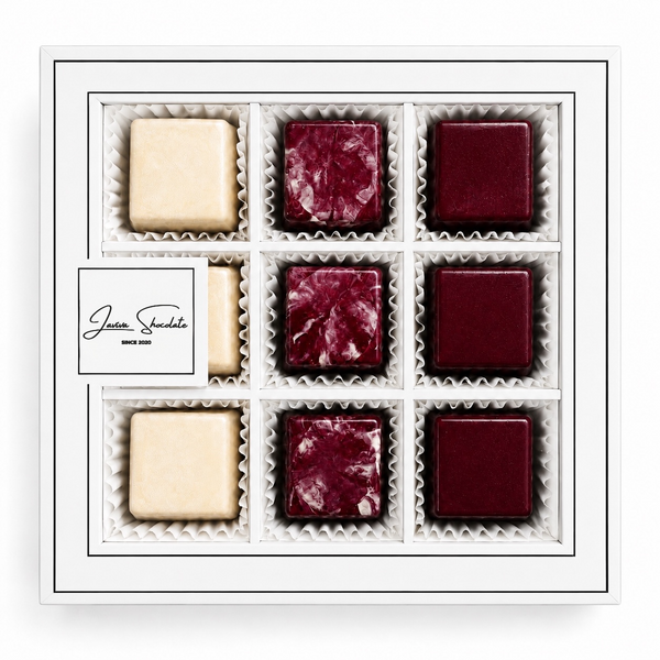 Цукерки шоколадні з начинкою LAVIVA CHOCOLATE Swell burgundy, 200г UA-0267 фото