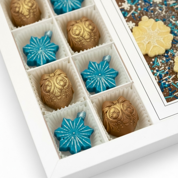 Конфеты шоколадные LAVIVA CHOCOLATE Новогодние игрушки, 200г UA-0999 фото