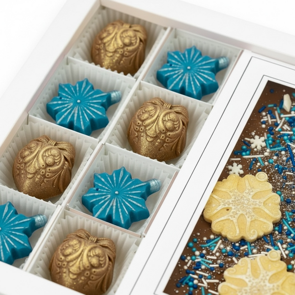 Конфеты шоколадные LAVIVA CHOCOLATE Новогодние игрушки, 200г UA-0999 фото