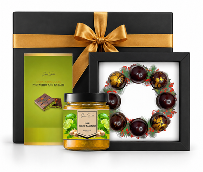 Dubai chocolate Christmas set LAVIVA CHOCOLATE