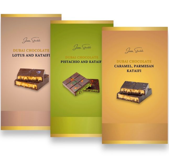 Дубайський шоколад набір Trio LAVIVA CHOCOLATE UA-0320 фото