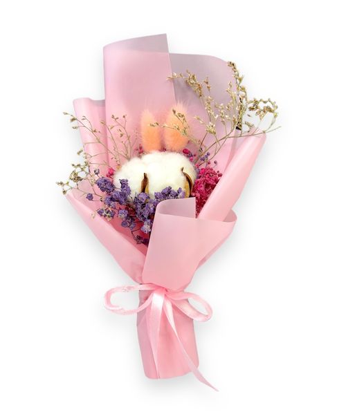 Букет сухоцвітів LAVIVA CHOCOLATE Bouquet Pink середній UA-0211 фото