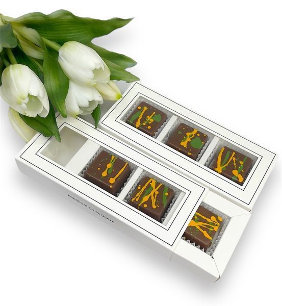 Цукерки Дубайський шоколад LAVIVA CHOCOLATE, 80г UA-0324 фото