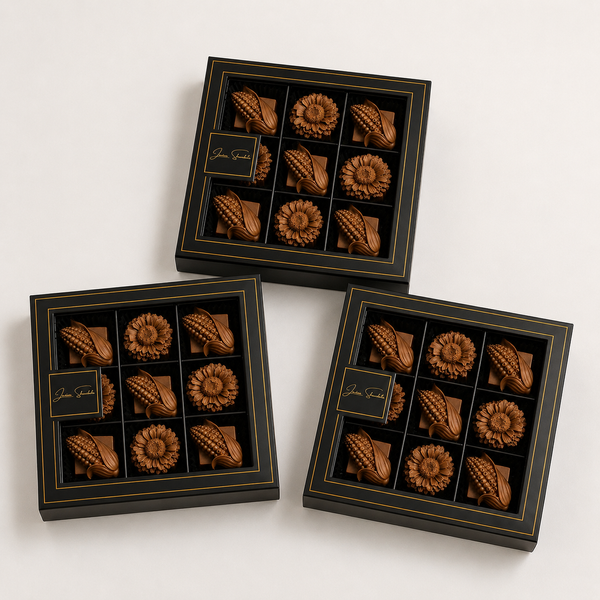 Конфеты шоколадные подсолнух и кукуруза LAVIVA CHOCOLATE Brand UA-0252-11 фото