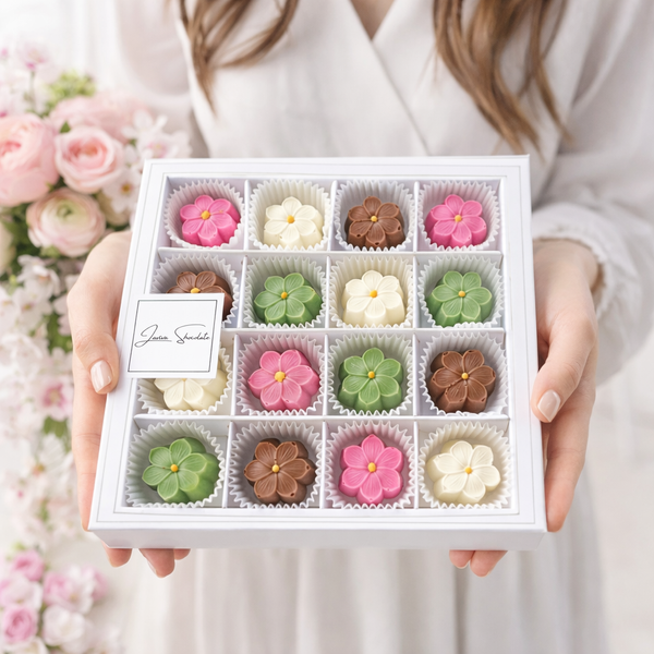 Цукерки шоколадні LAVIVA CHOCOLATE Flowers mix 16 шт, 160г UA-0216 фото