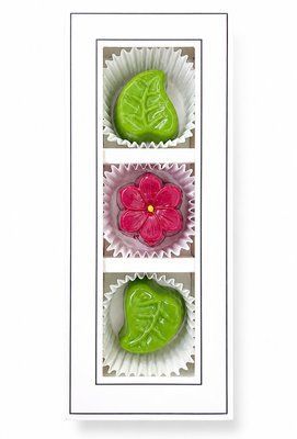 Цукерки шоколадні LAVIVA CHOCOLATE Spring Flowers 3шт, 50г UA-0227 фото
