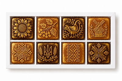 Цукерки шоколадні LAVIVA CHOCOLATE Код Нації, 160г UA-1238 фото