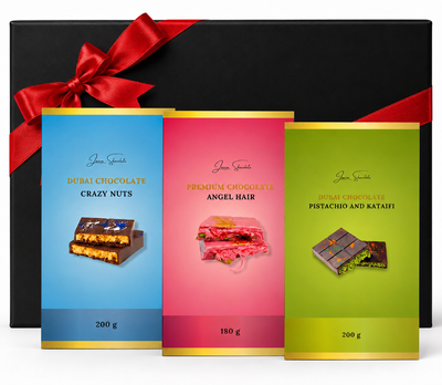 Dubai chocolate set Trendy LAVIVA CHOCOLATE, 580 g