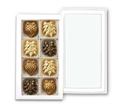 Цукерки шоколадні LAVIVA CHOCOLATE Новорічні іграшки 8 шт, 100г UA-0659 фото