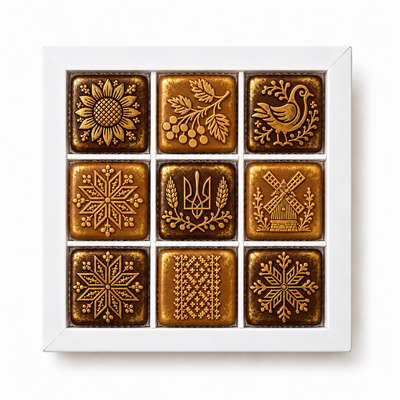 Цукерки шоколадні LAVIVA CHOCOLATE Код Нації, 180г UA-1239 фото