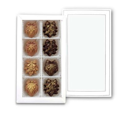 Цукерки шоколадні LAVIVA CHOCOLATE Новорічні іграшки 8 шт, 100г UA-0658 фото