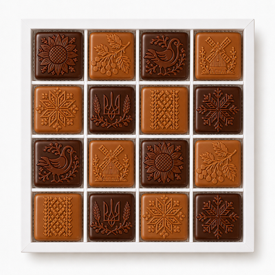 Цукерки шоколадні LAVIVA CHOCOLATE Код Нації, 240г UA-1240 фото
