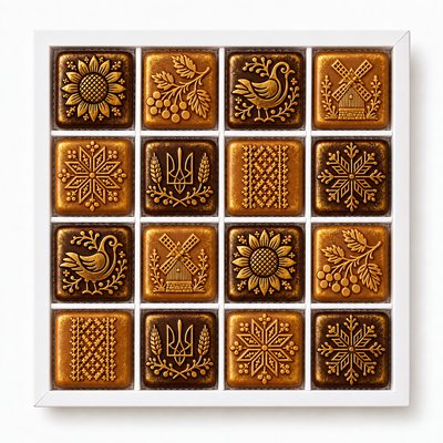 Цукерки шоколадні LAVIVA CHOCOLATE Код Нації, 310г UA-1240 фото