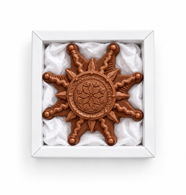 Різдвяна зірка із молочного шоколаду LAVIVA CHOCOLATE UA-0022-1 фото