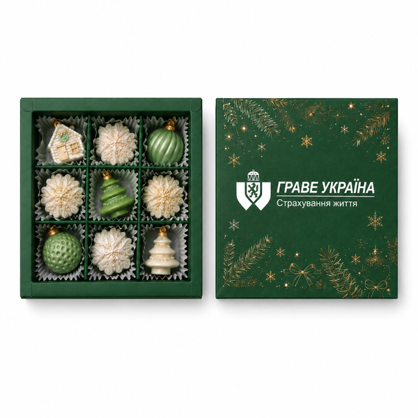 Set of 9 chocolate candies Brand