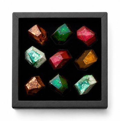 Цукерки шоколадні з начинкою LAVIVA CHOCOLATE Stone 9 шт, 100г UA-0653 фото