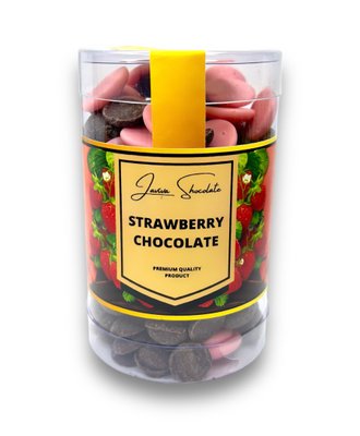 Шоколад фруктовый Strawberry & Dark chocolate, 160г UA-0075 фото