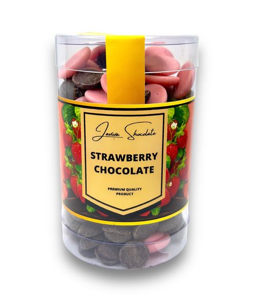 Шоколад фоуктовий Strawberry & Dark chocolate, 160г UA-0075 фото