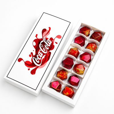 Set of 12 chocolate candies Brand