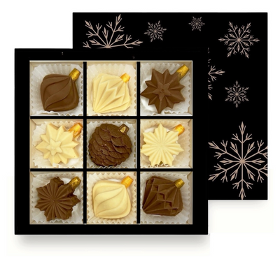 Конфеты шоколадные LAVIVA CHOCOLATE Новогодние игрушки, 100г UA-0304 фото