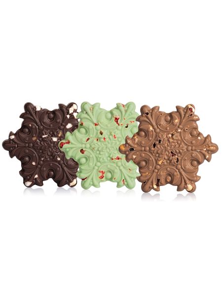 Dark chocolate product LAVIVA CHOCOLATE Snowflake