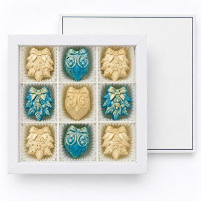 Конфеты шоколадные LAVIVA CHOCOLATE Новогодние игрушки, 100г UA-0402-2 фото