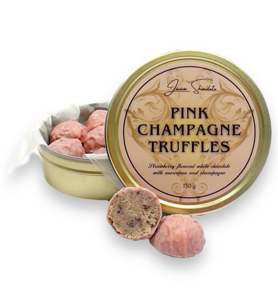 Цукерки шоколадні LAVIVA CHOCOLATE Pink Champagne Truffles, 150г UA-0139 фото